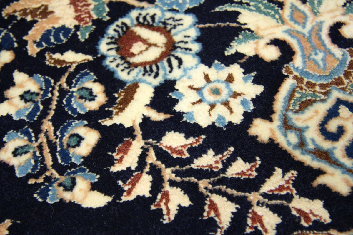 Alfombra persa - Nain - 75 x 50 cm - azul