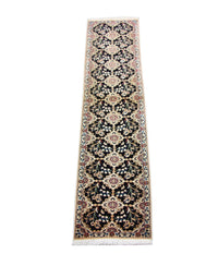 Alfombra de pasillo Alfombra Persa - Nain - Prima - 203 x 48 cm - azul