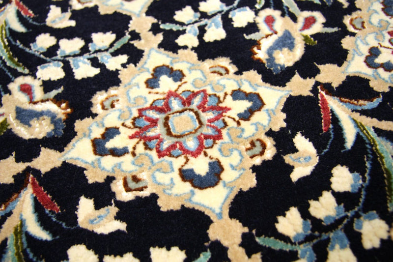 Alfombra de pasillo Alfombra Persa - Nain - Prima - 203 x 48 cm - azul