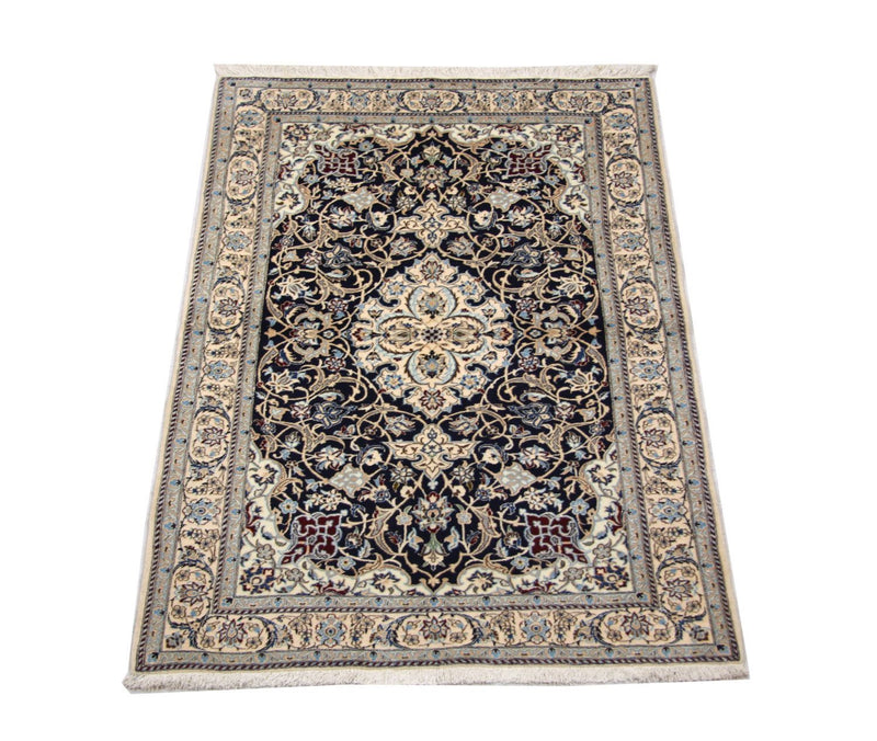 Alfombra Persa - Nain - Prima - 152 x 106 cm - azul oscuro