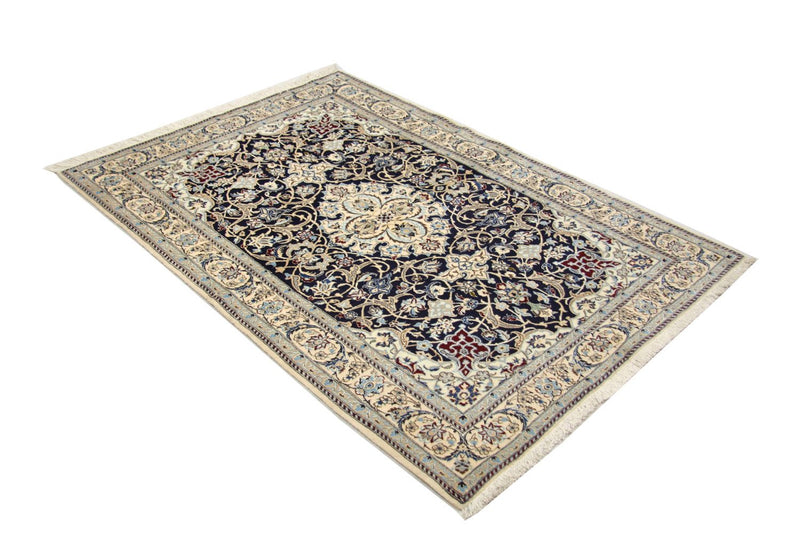 Alfombra Persa - Nain - Prima - 152 x 106 cm - azul oscuro
