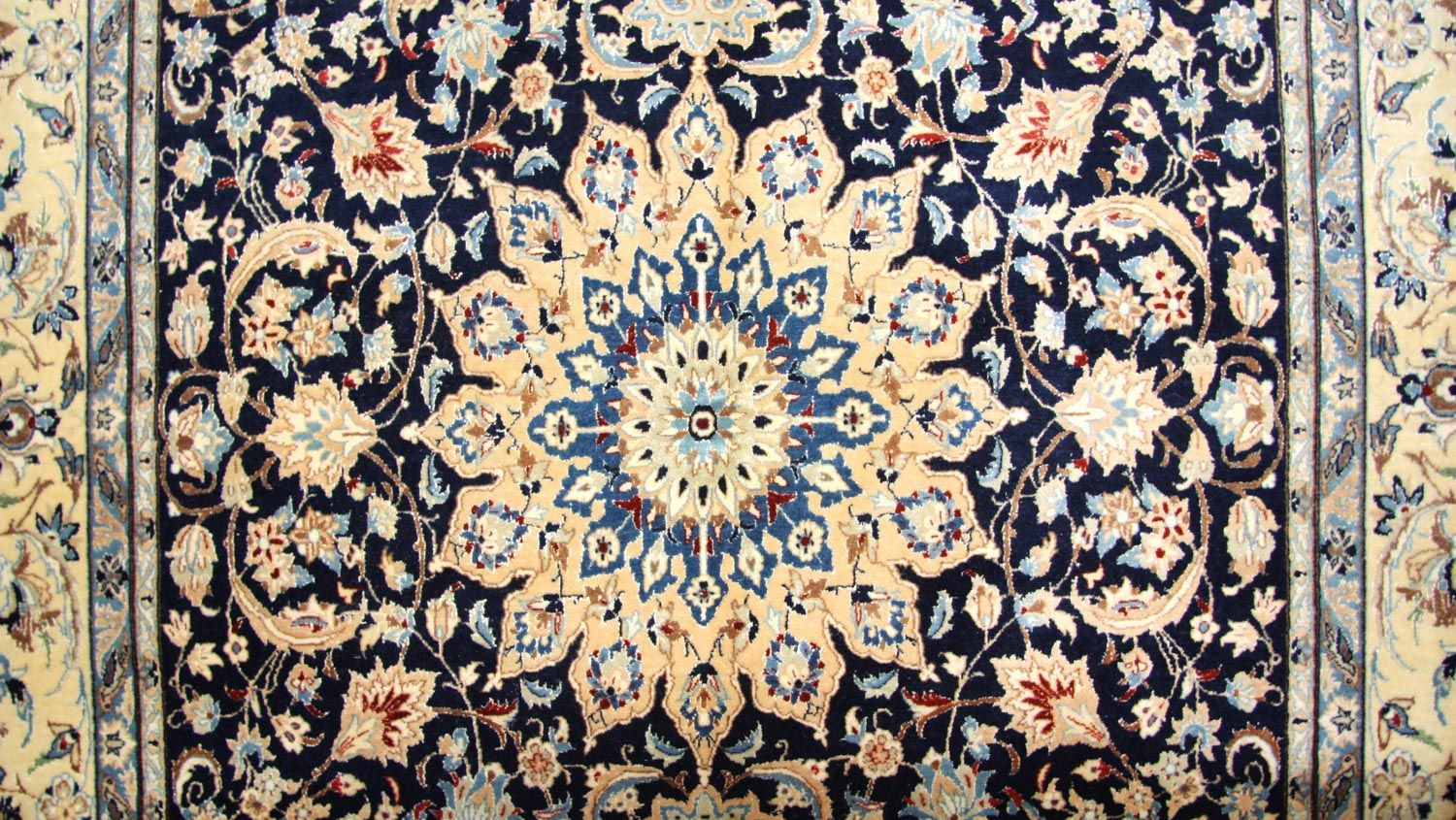 Alfombra Persa - Nain - Prima - 261 x 155 cm - azul