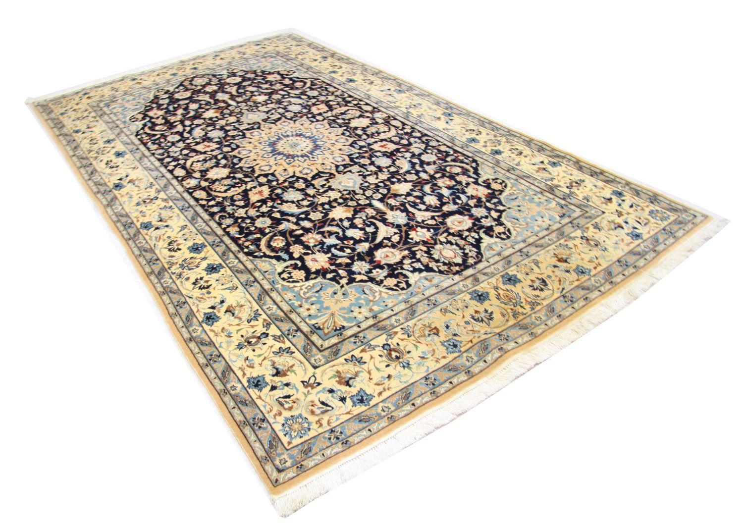 Alfombra Persa - Nain - Prima - 261 x 155 cm - azul