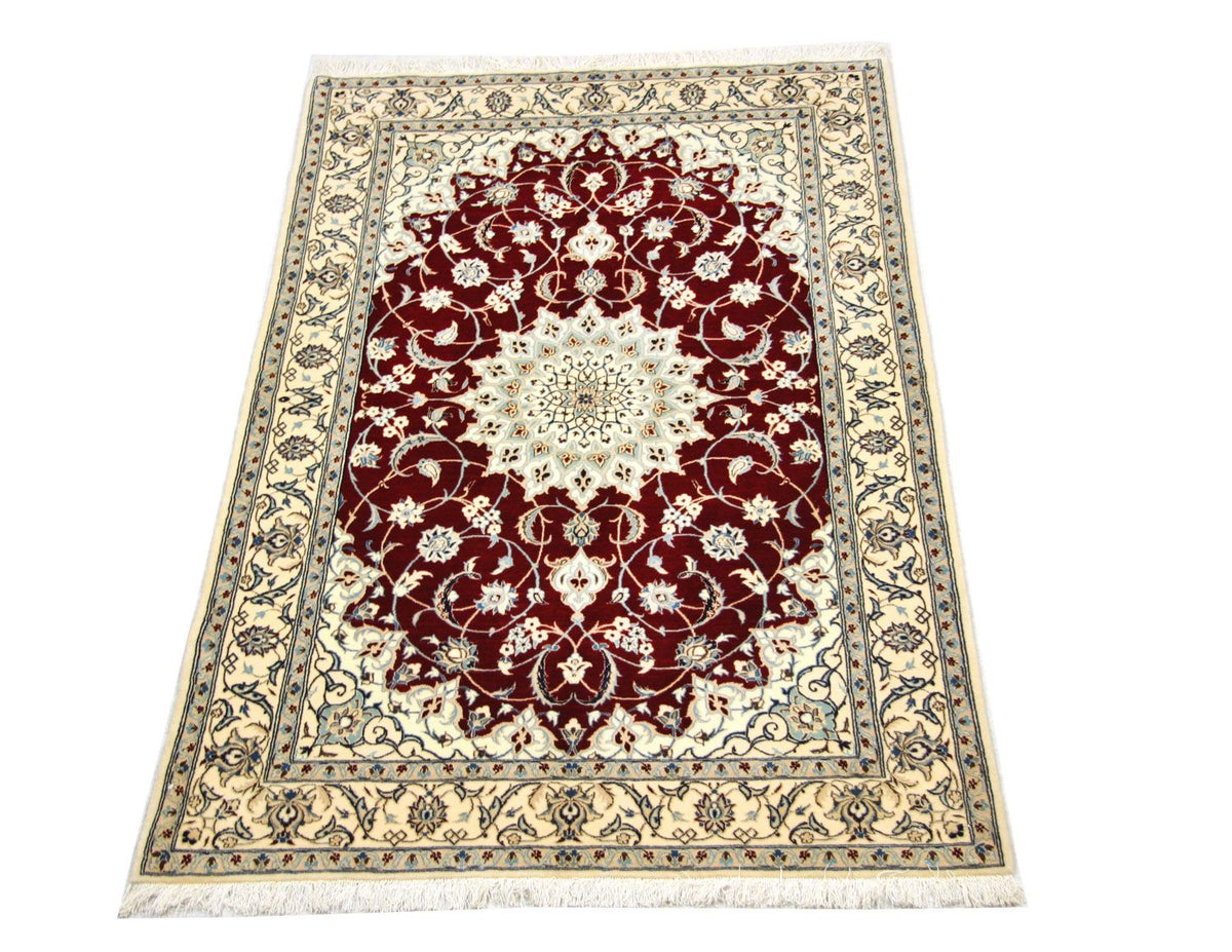 Alfombra Persa - Nain - Prima - 192 x 125 cm - rojo