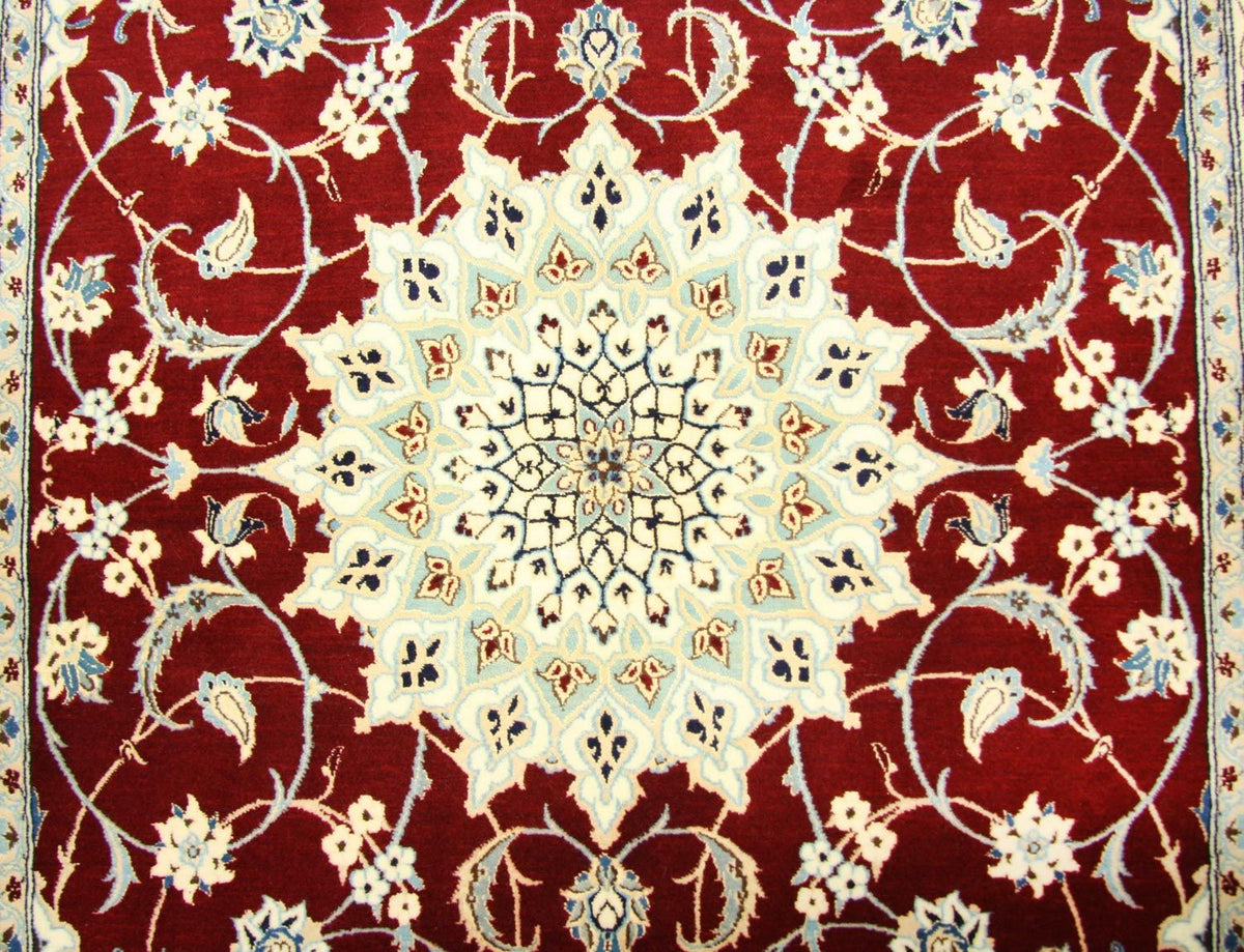 Alfombra Persa - Nain - Prima - 192 x 125 cm - rojo