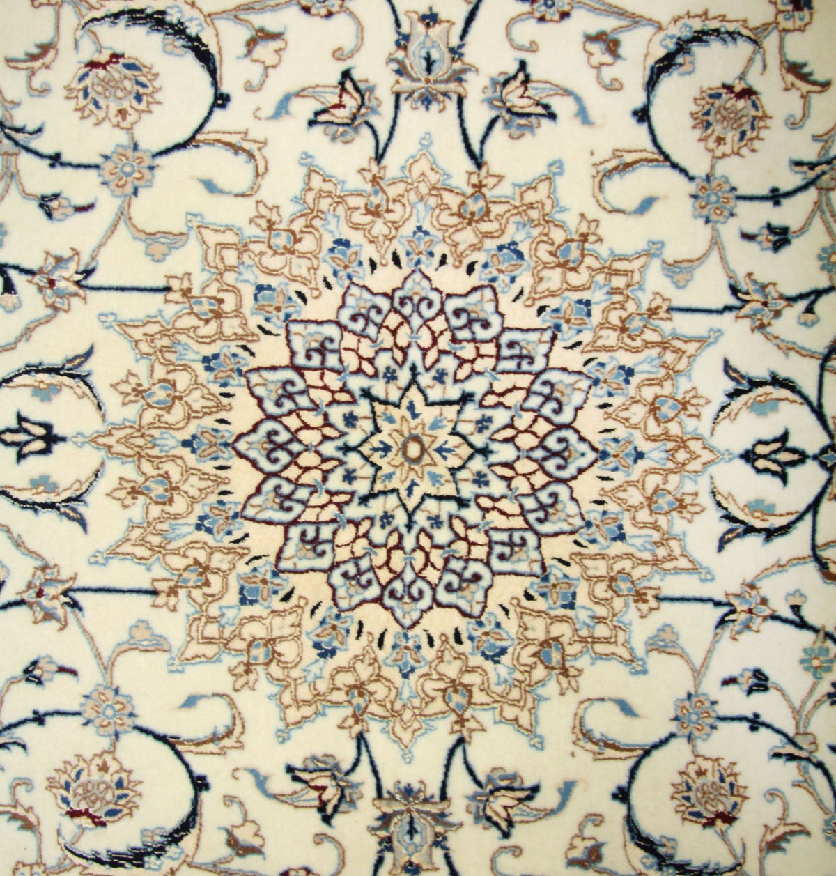 Alfombra Persa - Nain - Prima - 205 x 125 cm - blanco natural