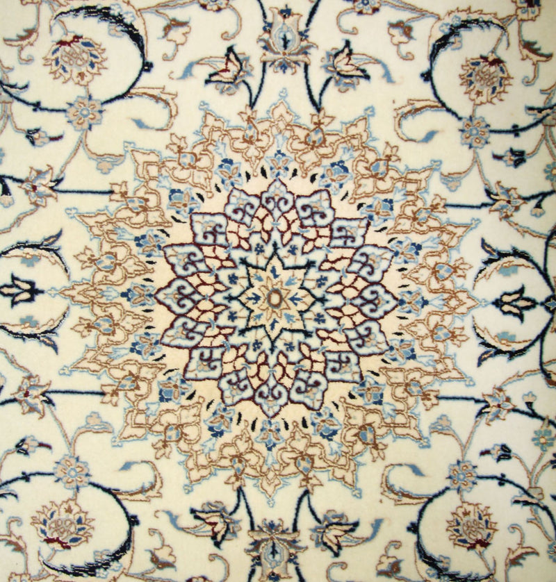 Alfombra Persa - Nain - Prima - 205 x 125 cm - blanco natural