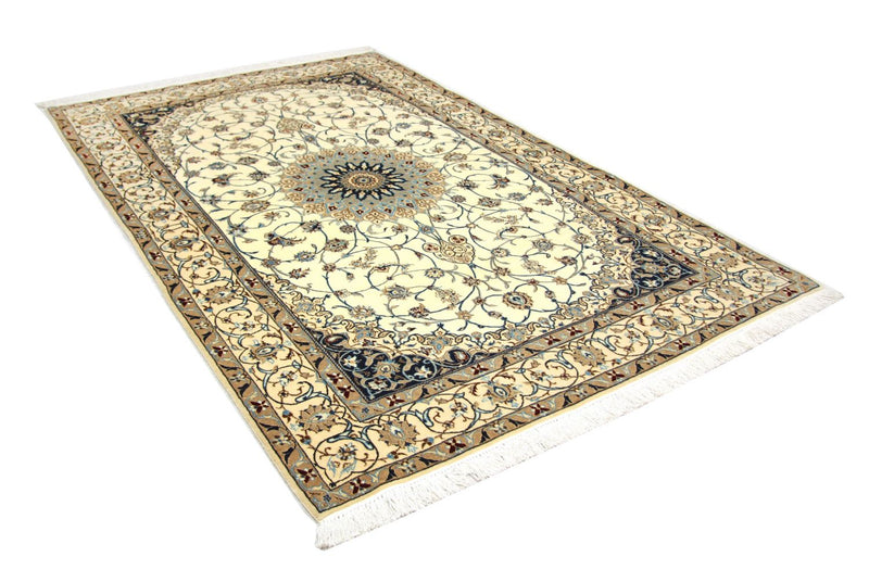 Alfombra Persa - Nain - Prima - 205 x 125 cm - blanco natural