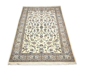 Alfombra Persa - Nain - Prima - 253 x 165 cm - blanco natural