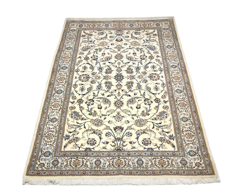 Alfombra Persa - Nain - Prima - 253 x 165 cm - blanco natural