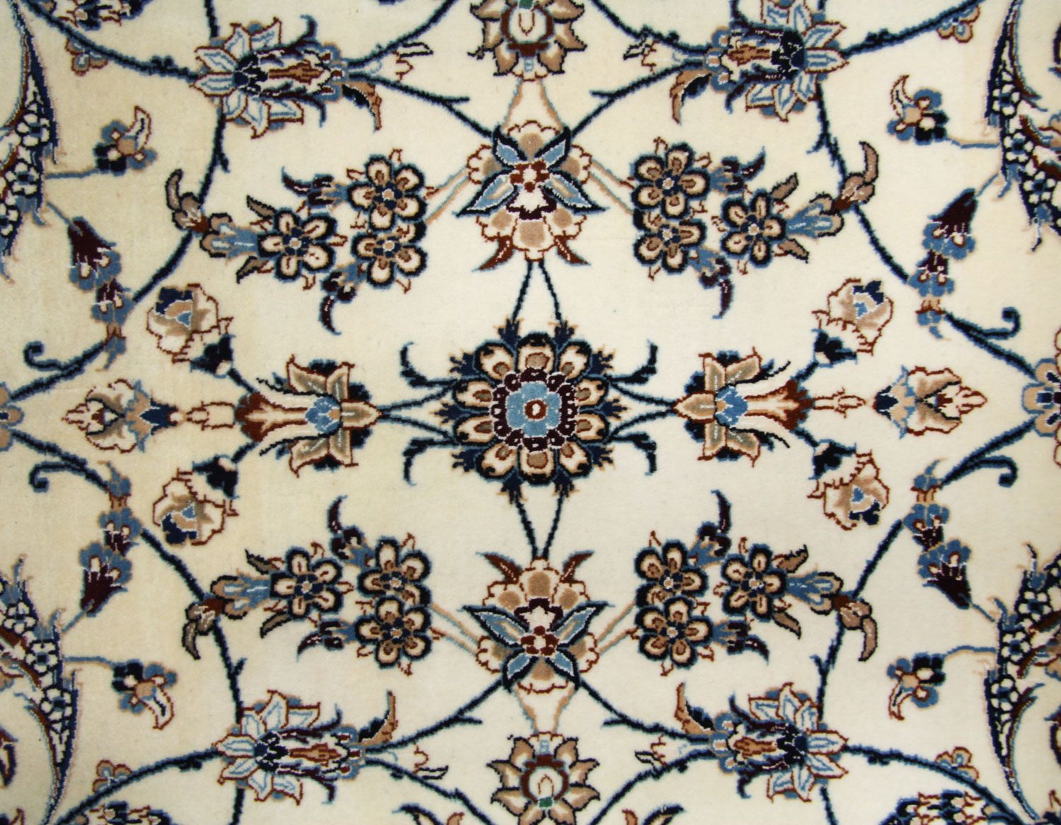 Alfombra Persa - Nain - Prima - 253 x 165 cm - blanco natural