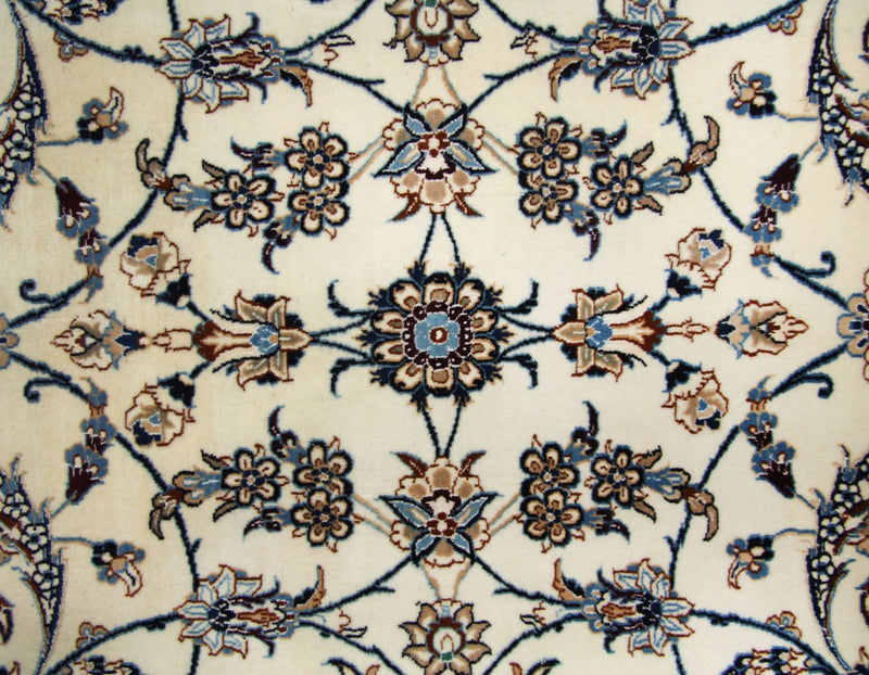 Alfombra Persa - Nain - Prima - 253 x 165 cm - blanco natural