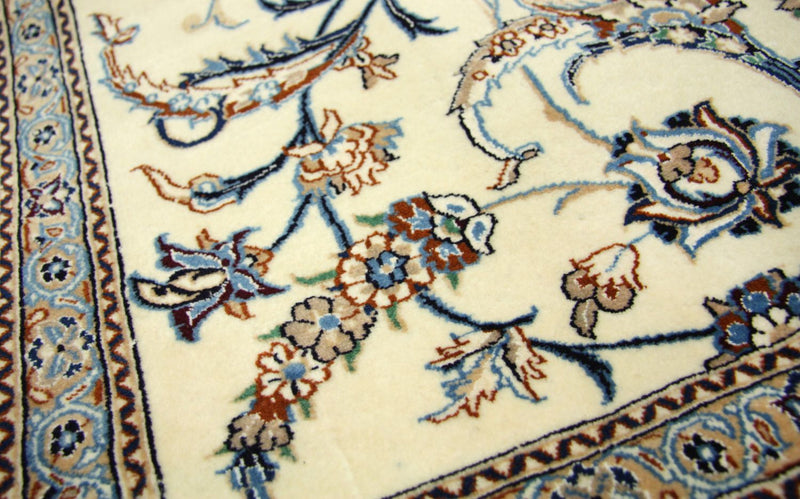 Alfombra Persa - Nain - Prima - 253 x 165 cm - blanco natural