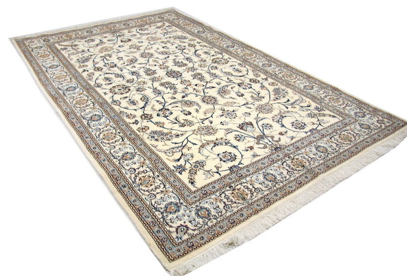 Alfombra Persa - Nain - Prima - 253 x 165 cm - blanco natural