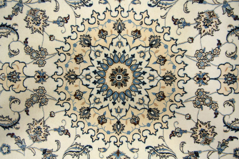 Alfombra Persa - Nain - Prima - 212 x 135 cm - blanco natural