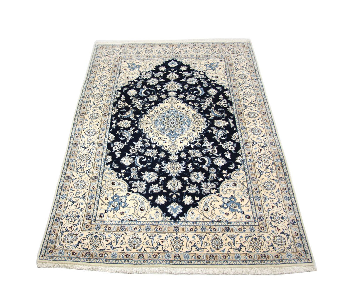 Alfombra Persa - Nain - Prima - 256 x 172 cm - azul oscuro