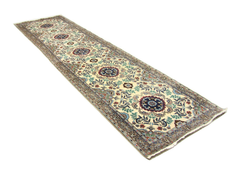 Alfombra de pasillo Alfombra Persa - Isfahan - Prima - 305 x 80 cm - beige