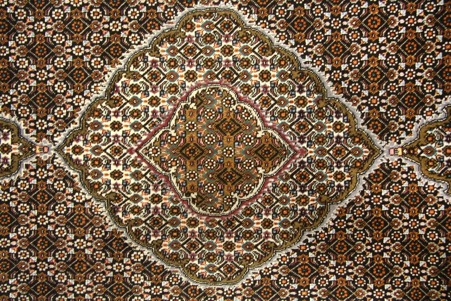 Alfombra persa - Tabriz - 202 x 152 cm - marrón