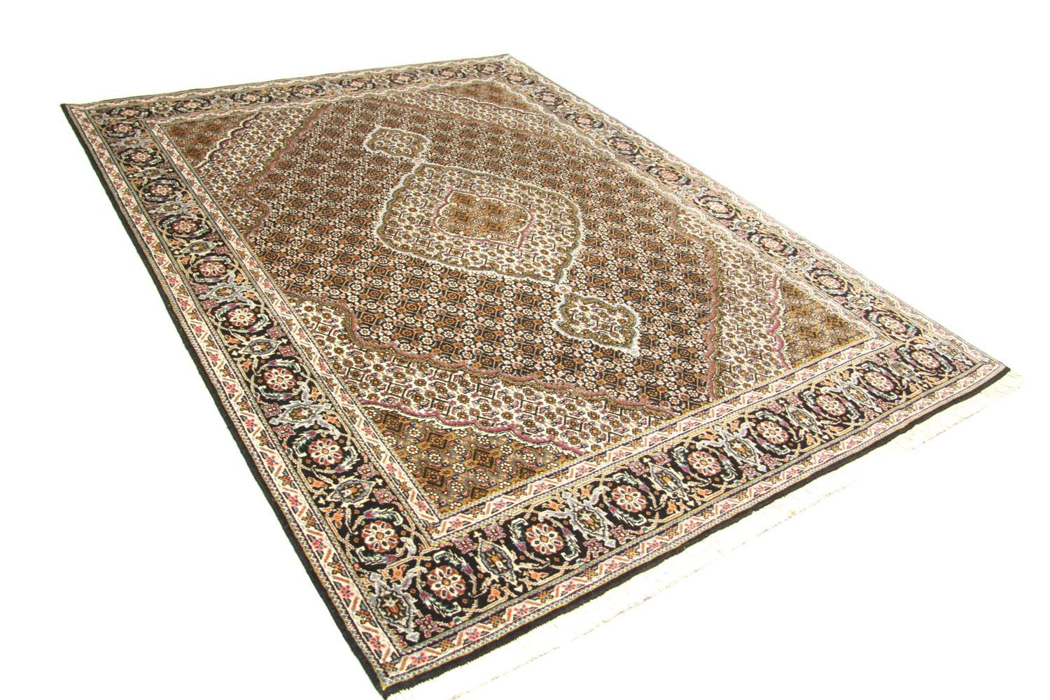 Alfombra persa - Tabriz - 202 x 152 cm - marrón