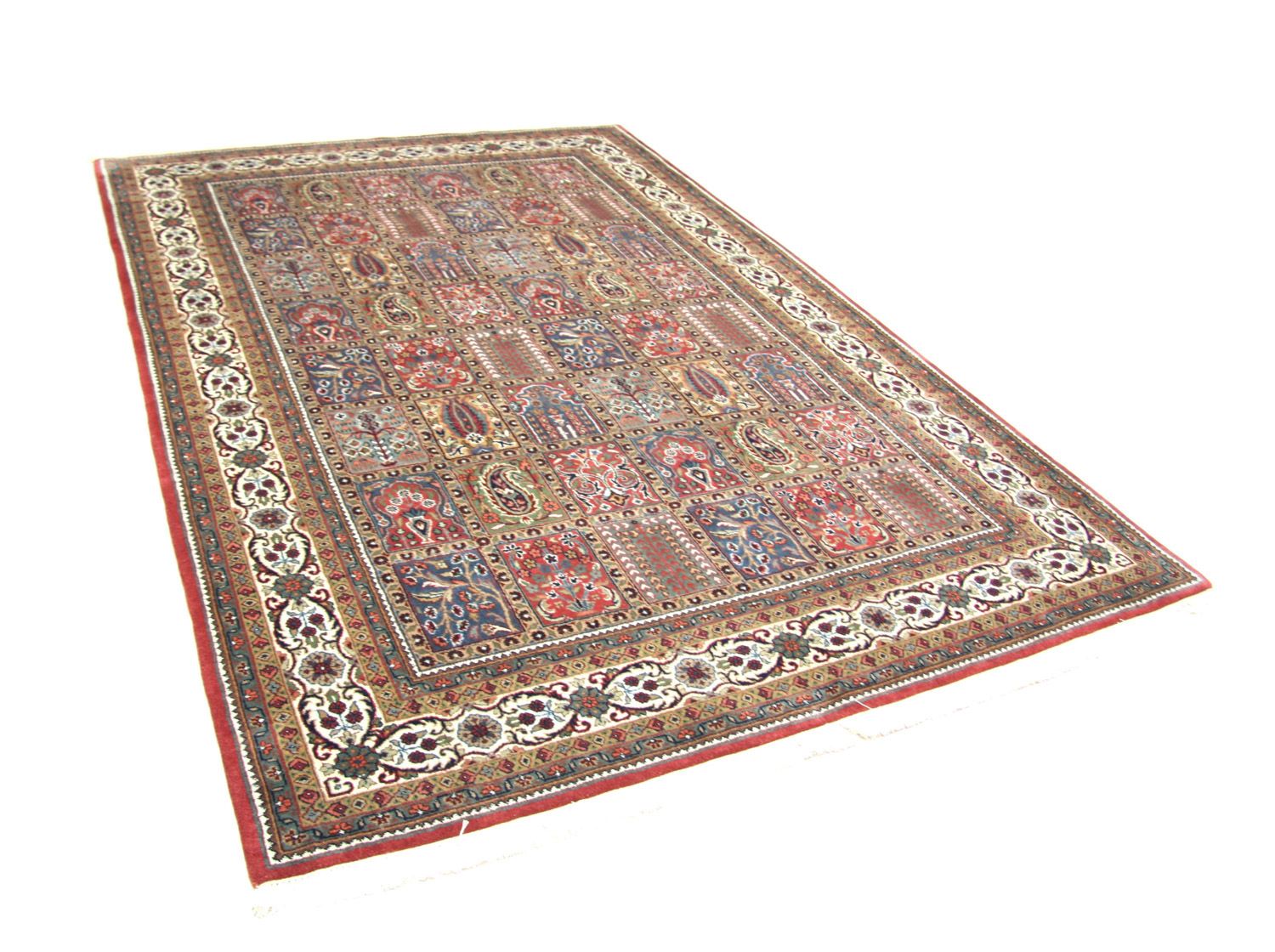 Alfombra persa - Nómada - 241 x 168 cm - azul