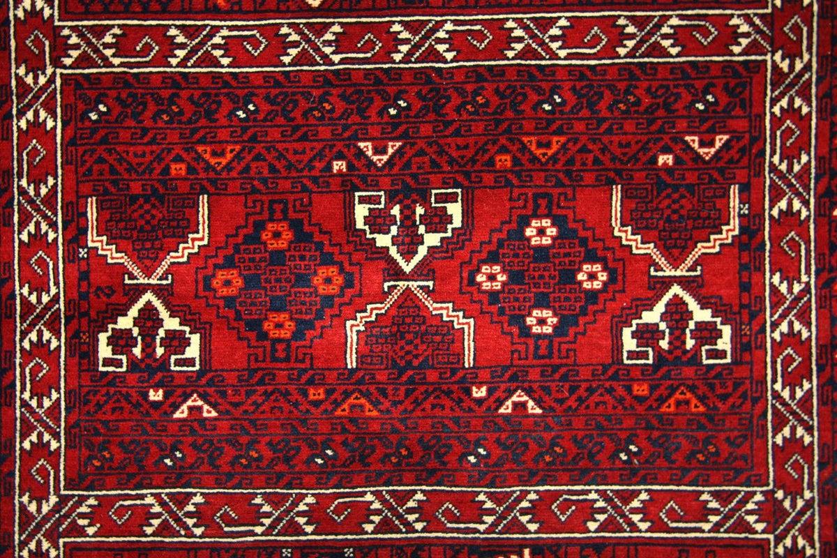 Alfombra afgana - 250 x 166 cm - rojo