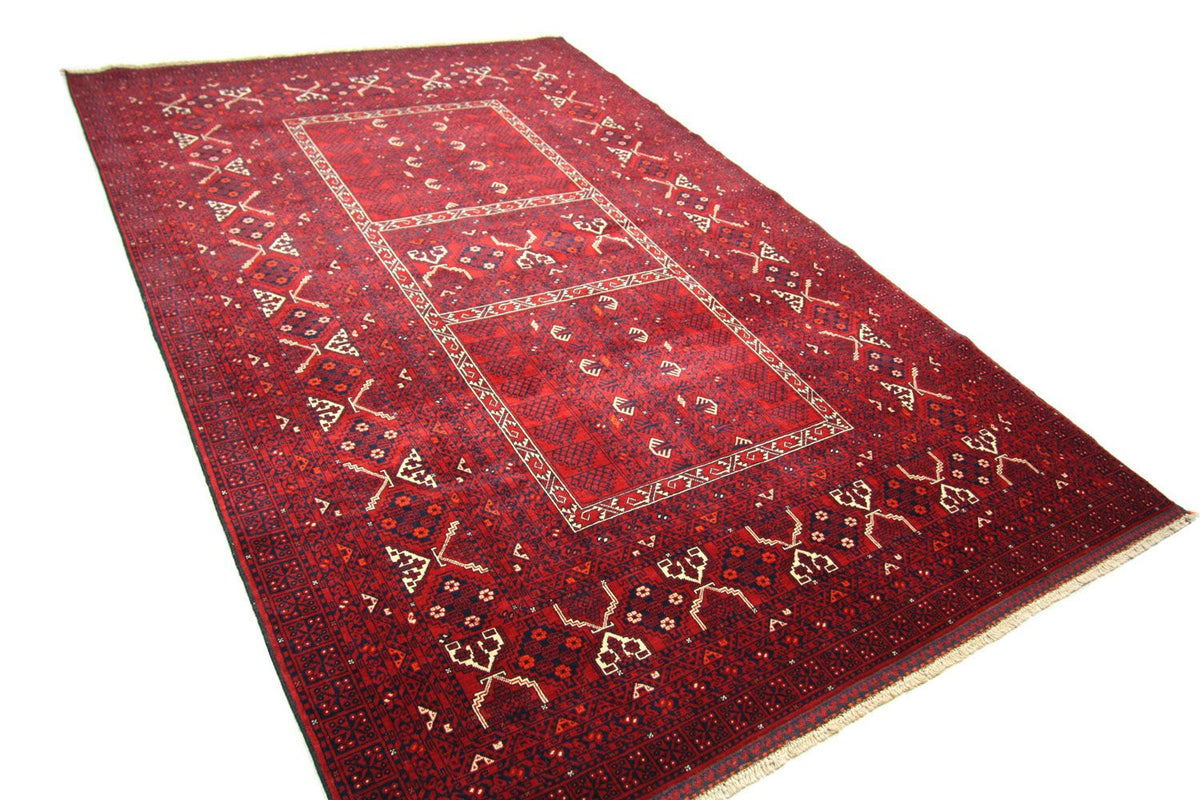 Alfombra afgana - 250 x 166 cm - rojo