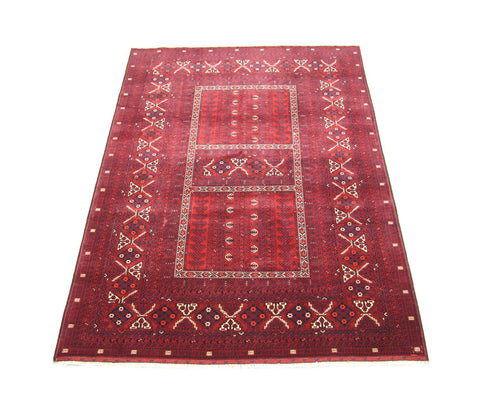 Alfombra afgana - 235 x 161 cm - rojo