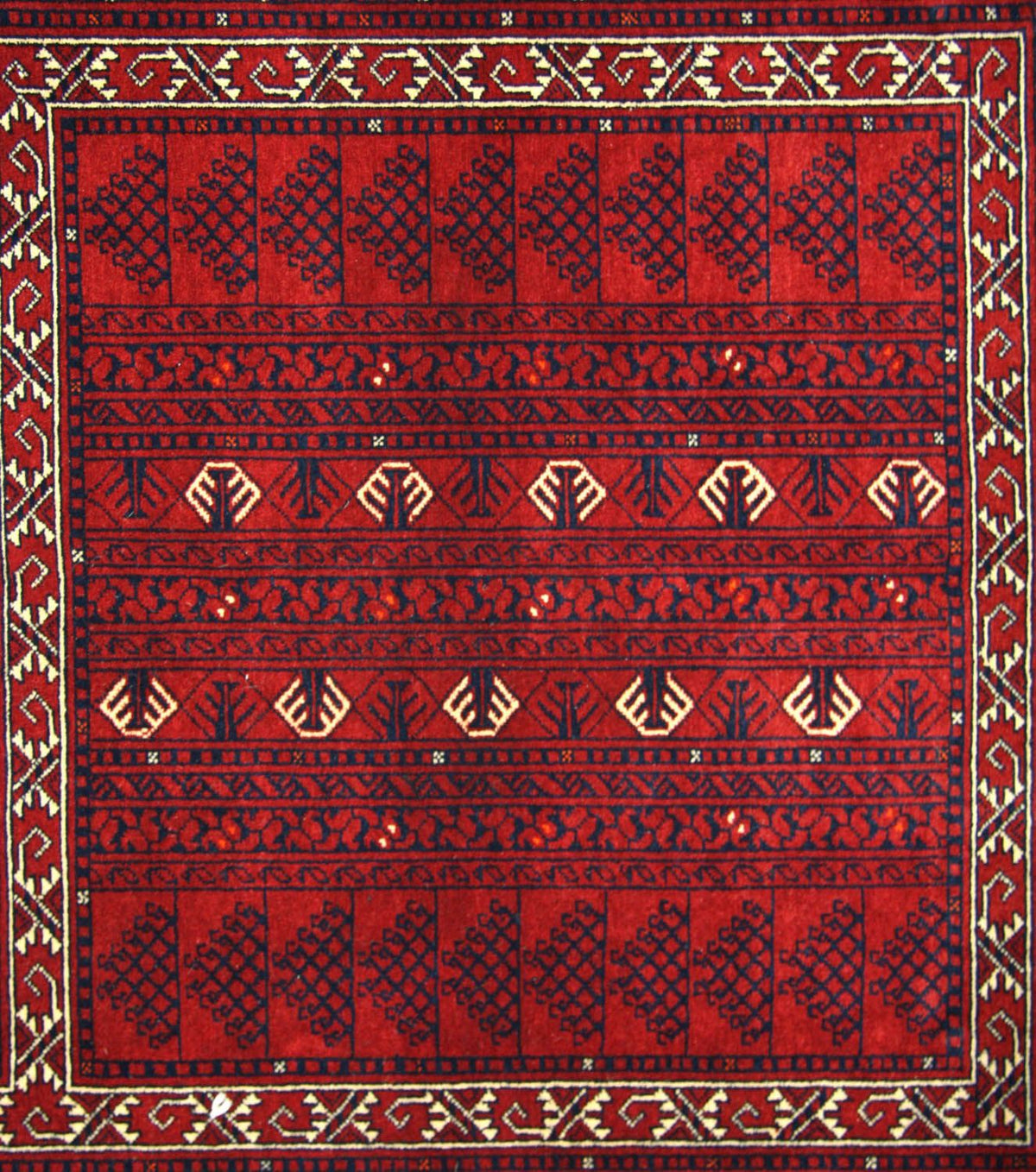 Alfombra afgana - 235 x 161 cm - rojo