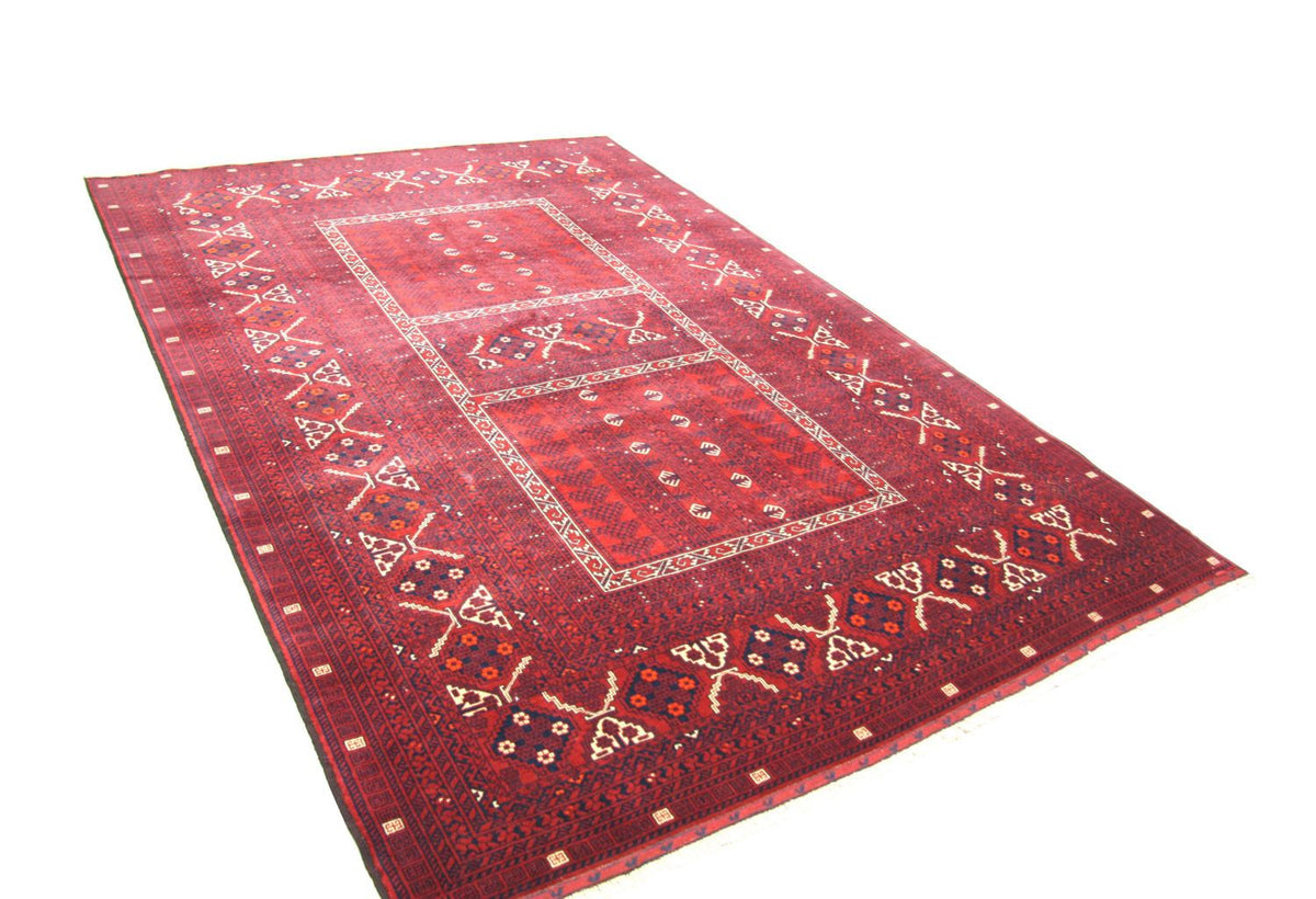 Alfombra afgana - 235 x 161 cm - rojo
