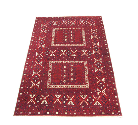 Alfombra afgana - 250 x 157 cm - rojo