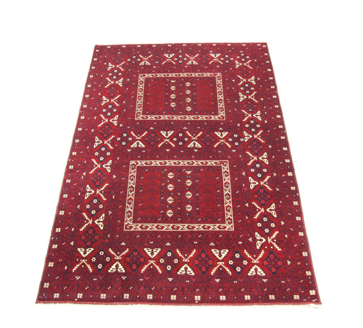 Alfombra afgana - 250 x 157 cm - rojo