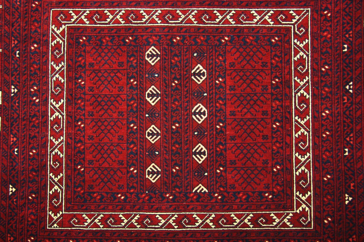 Alfombra afgana - 250 x 157 cm - rojo
