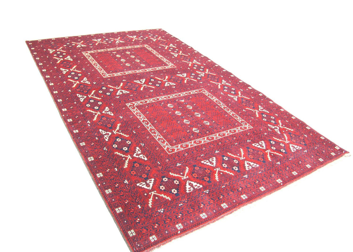 Alfombra afgana - 250 x 157 cm - rojo