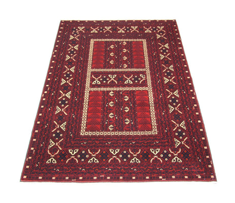 Alfombra afgana - 244 x 157 cm - rojo