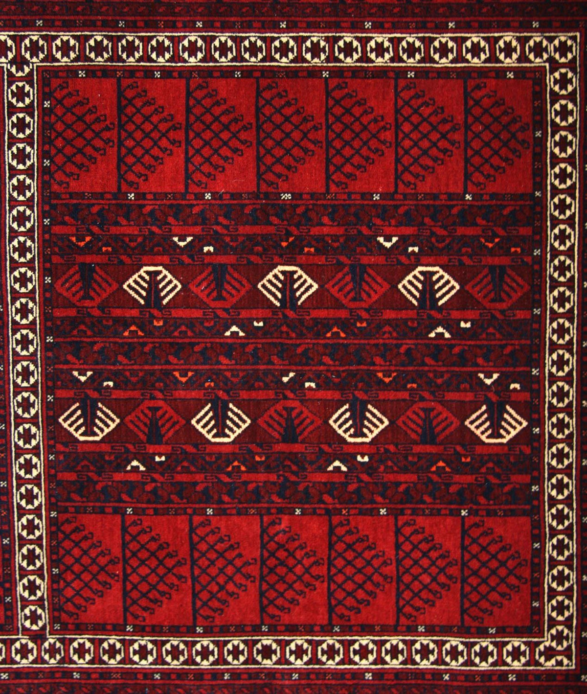 Alfombra afgana - 244 x 157 cm - rojo