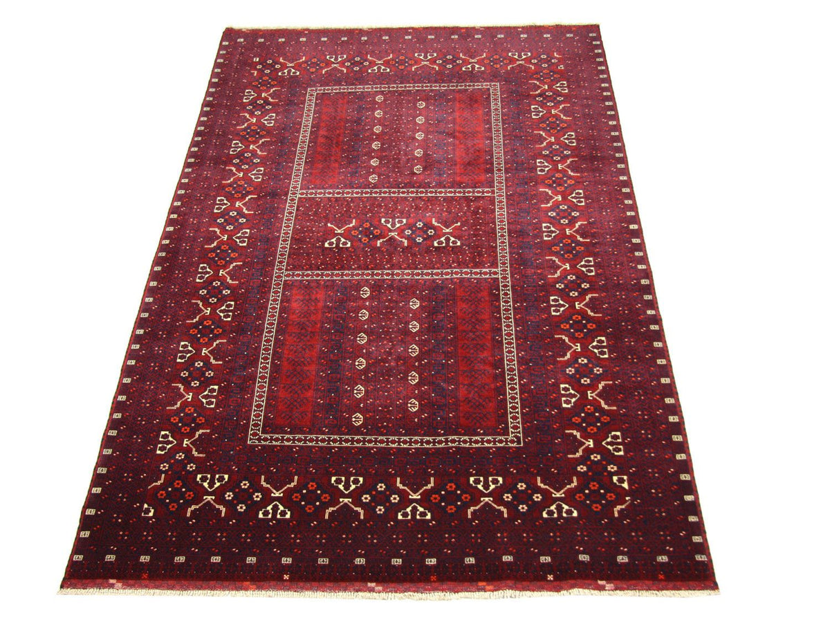 Alfombra afgana - 250 x 157 cm - rojo