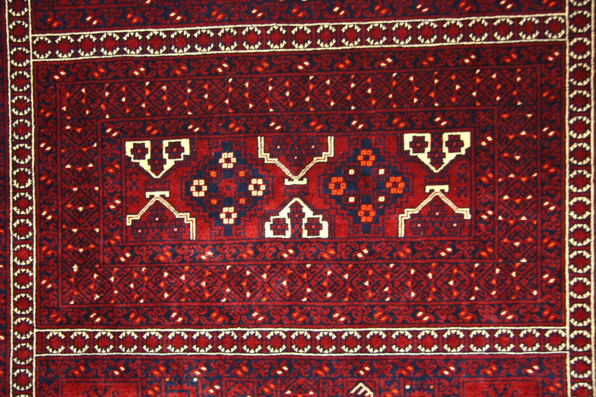 Alfombra afgana - 250 x 157 cm - rojo