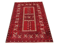 Alfombra afgana - 256 x 168 cm - rojo