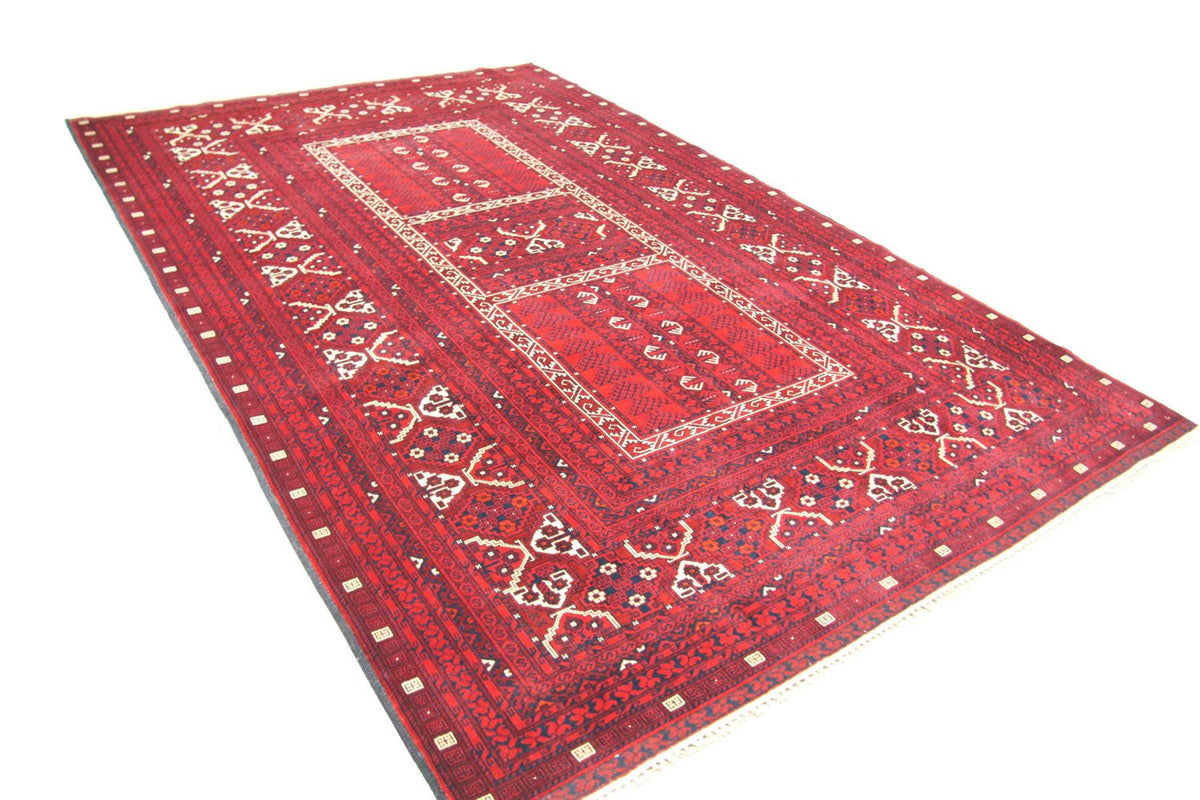 Alfombra afgana - 256 x 168 cm - rojo