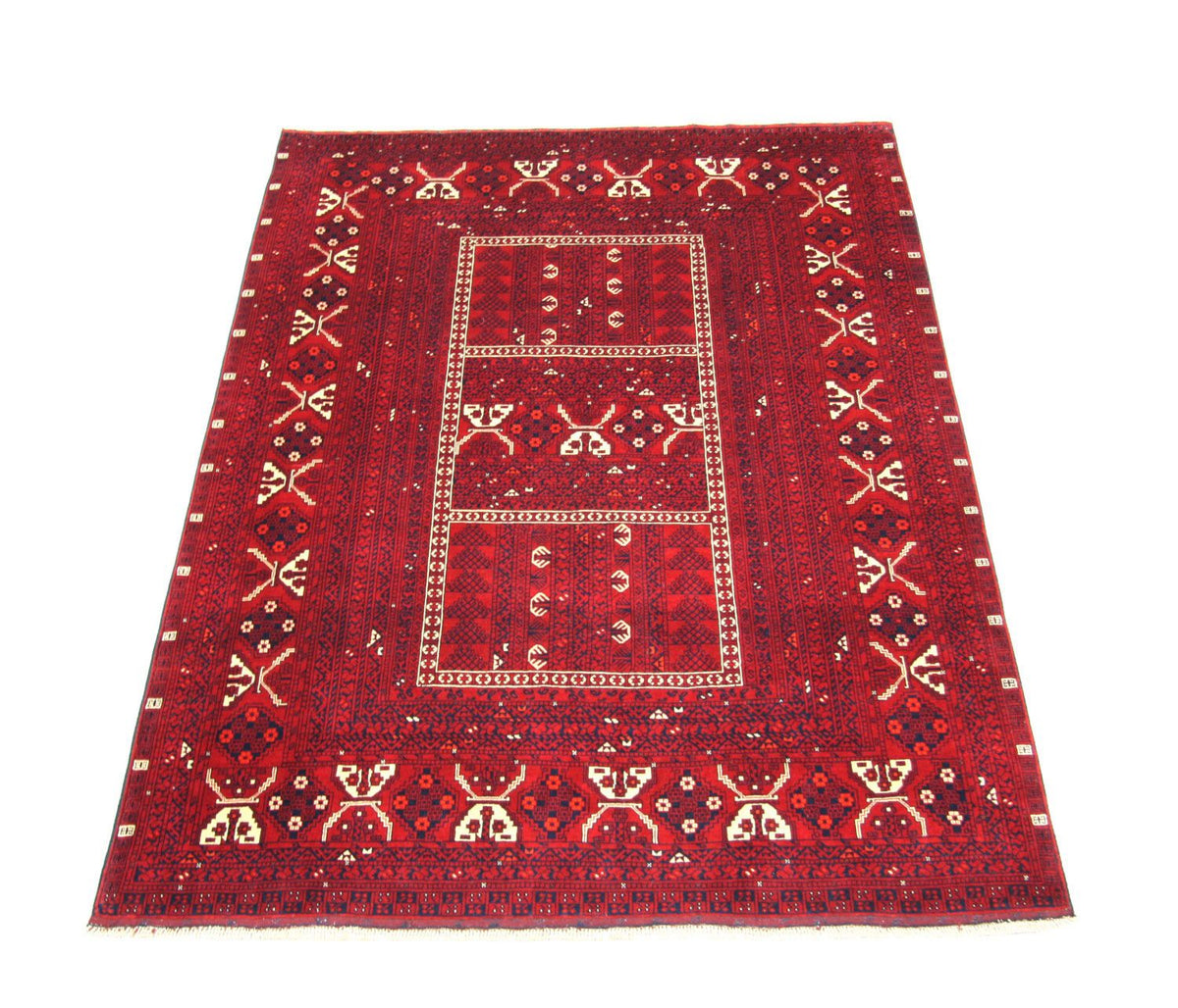Alfombra afgana - 248 x 158 cm - rojo