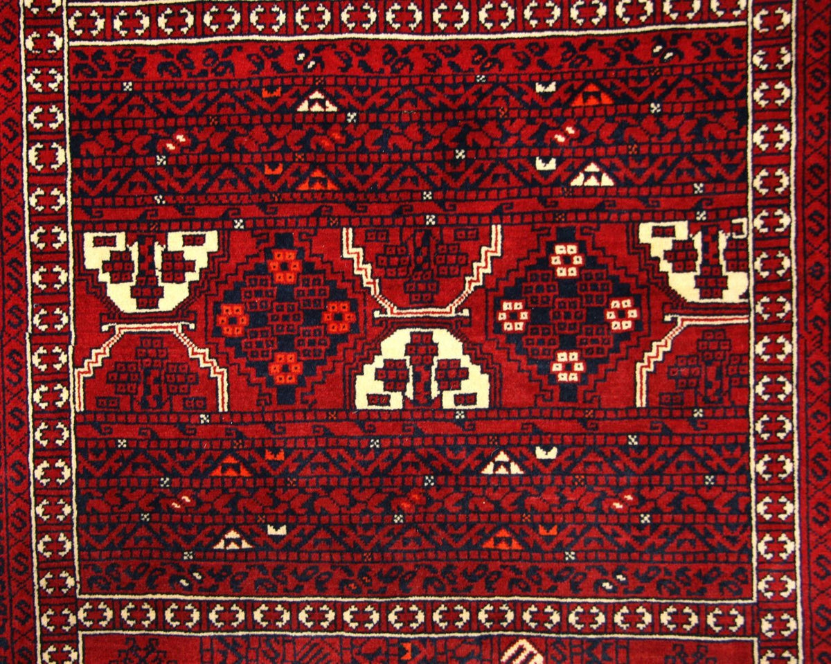 Alfombra afgana - 248 x 158 cm - rojo