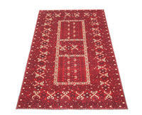 Alfombra afgana - 252 x 166 cm - rojo