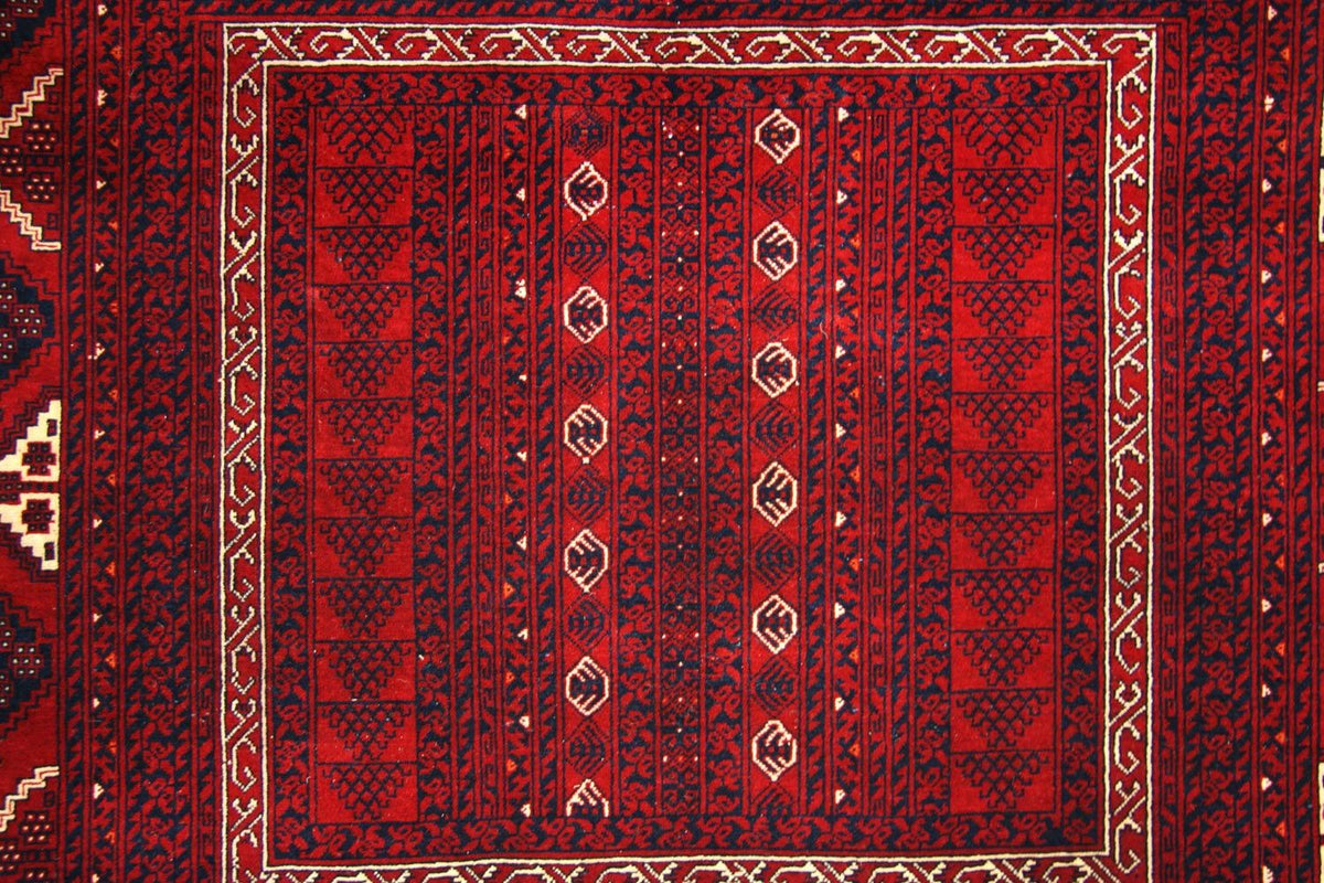 Alfombra afgana - 246 x 163 cm - rojo