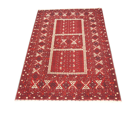 Alfombra afgana - 247 x 161 cm - rojo
