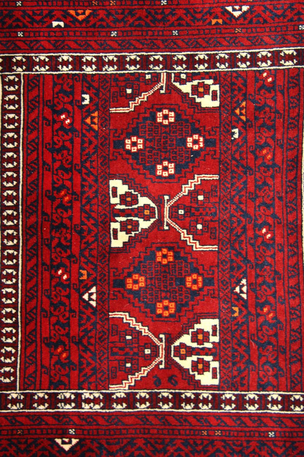 Alfombra afgana - 248 x 158 cm - rojo