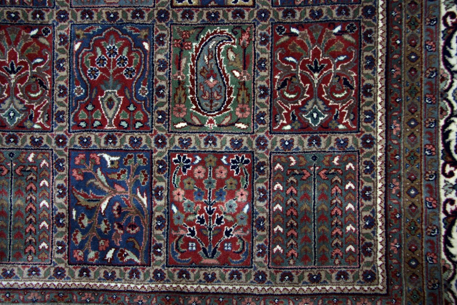 Alfombra persa - Bidjar - 296 x 199 cm - azul