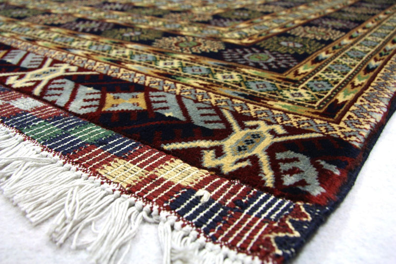 Alfombra afgana - 298 x 199 cm - azul