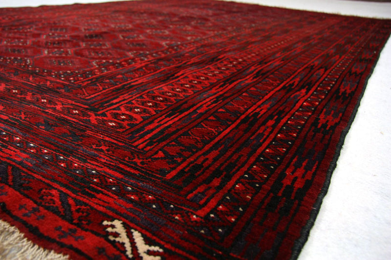 Alfombra afgana - 230 x 140 cm - rojo