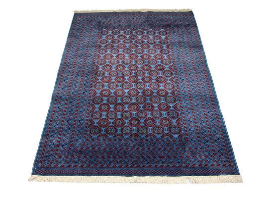 Alfombra afgana - Bukhara - 286 x 198 cm - azul