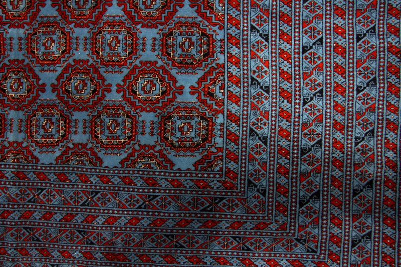 Alfombra afgana - Bukhara - 286 x 198 cm - azul